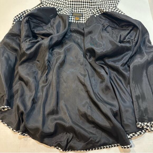 Vintage Y2K Express Houndstooth Swing Coat Jacket Size Small - Picture 6 of 9